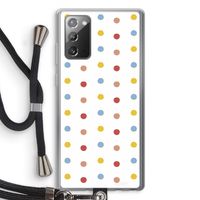 Bollen: Samsung Galaxy Note 20 / Note 20 5G Transparant Hoesje met koord Bollen: Samsung Galaxy Note 20 / Note 20 5G Transparant Hoesje met koord