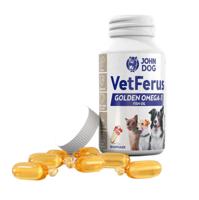 JOHN DOG VetFerus Golden Fish Oil - supplementen voor honden en katten - 30