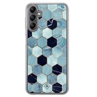 Samsung Galaxy A14 hybride hoesje - Blue cubes