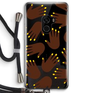 Hands dark: Xiaomi Mi Mix 2 Transparant Hoesje met koord