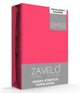 Zavelo® Jersey Hoeslaken Fuchsia-Lits-jumeaux (180x200 cm)