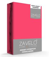 Zavelo® Jersey Hoeslaken Fuchsia-1-persoons (80/90x200 cm)