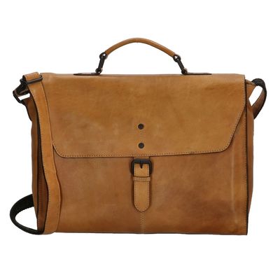 Genicci Leren Handtas Prantik Oker Genicci Leren Handtas Prantik Oker