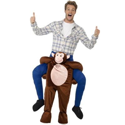 Kostuum aap - pluche - volwassenen - apenpak - instap kostuum - carnaval