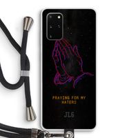 Praying For My Haters: Samsung Galaxy S20 Plus Transparant Hoesje met koord