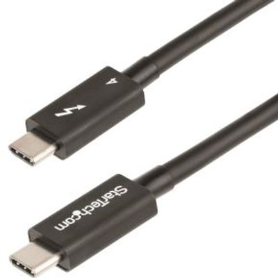 StarTech.com TBLT4MM1M Thunderbolt-kabel 1 m 40 Gbit/s Zwart
