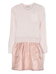 Moncler Enfant robe à empiècements contrastants - Rose