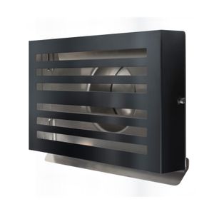 Overdruk Ventilatierooster Beta 15 cm Mat Zwart Weckx