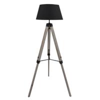 MaxxHome Vloerlamp Lilly - Leeslamp - Driepoot - Hout -145 cm - E27 - LED - 40W - thumbnail