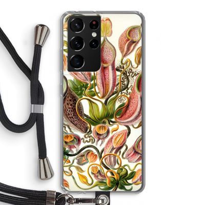 Haeckel Nepenthaceae: Samsung Galaxy S21 Ultra Transparant Hoesje met koord