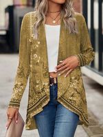 Others Loose Casual Knitted Kimono - thumbnail
