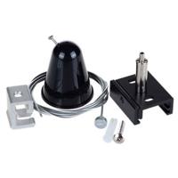 3-fase Spanningsrail Ophangset Zwart - 1 Meter