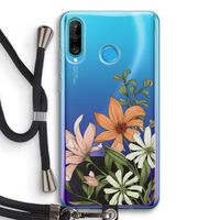 Floral bouquet: Huawei P30 Lite Transparant Hoesje met koord