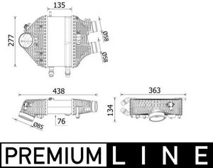 Intercooler, inlaatluchtkoeler CI618000P