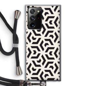 Crazy pattern: Samsung Galaxy Note 20 Ultra / Note 20 Ultra 5G Transparant Hoesje met koord