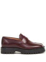 Maison Margiela mocassins Tabi en cuir - Rouge - thumbnail