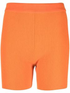 Jacquemus short de cyclisme nervuré Le Short Arancia - Orange