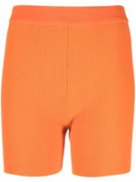 Jacquemus short de cyclisme nervuré Le Short Arancia - Orange