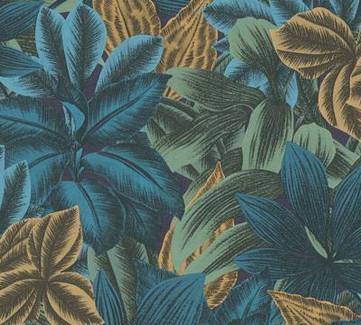 Livingwalls Metropolitan Stories. Travel Stories - Blauw - Floral - 392221