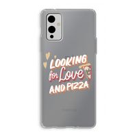 Pizza is the answer: OnePlus 9 Transparant Hoesje