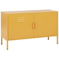 Beliani URIA - Sideboard-Geel-Staal