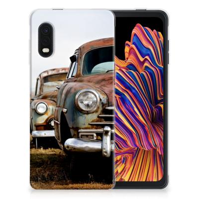 Samsung Xcover Pro | Siliconen hoesje | met foto Vintage Auto