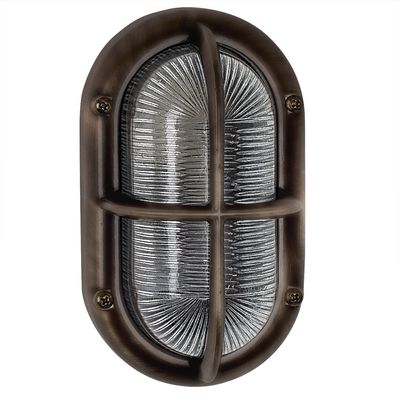 Scheepslamp Oculus Black-Brons
