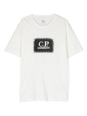 C.P. Company Kids t-shirt en coton à logo imprimé - Blanc
