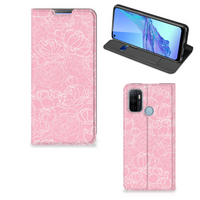 OPPO A53 | A53s Smart Cover White Flowers - thumbnail