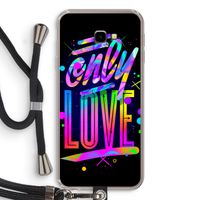 Only Love: Samsung Galaxy J4 Plus Transparant Hoesje met koord