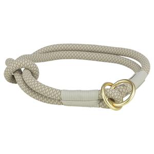 TRIXIE HALSBAND HOND SOFT ROPE HALFSLIP LICHTGRIJS 25X0,6 CM