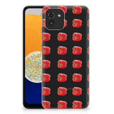 Samsung Galaxy A03 | Siliconen Case | Paprika Red