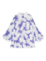 Nº21 Kids robe courte à motif ananas - Violet