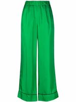 Blanca Vita pantalon ample en soie - Vert