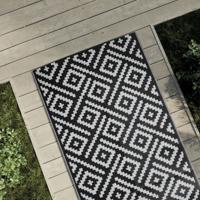 Buitenkleed ARAKIL 80x150 cm PP wit en zwart