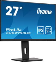 iiyama ProLite XUB2793HS-B6 LED display 6,86 cm (2.7") 1920 x 1080 Pixels Full HD Zwart - thumbnail