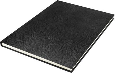Kangaro k-5321 schetsboek a4 creme 120gr blanco papier, 140 blz hard cover imprint slang zwart