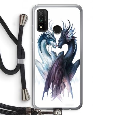 Yin Yang Dragons: Huawei P Smart (2020) Transparant Hoesje met koord