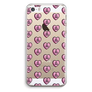 GIRL POWER: iPhone 5 / 5S / SE Transparant Hoesje