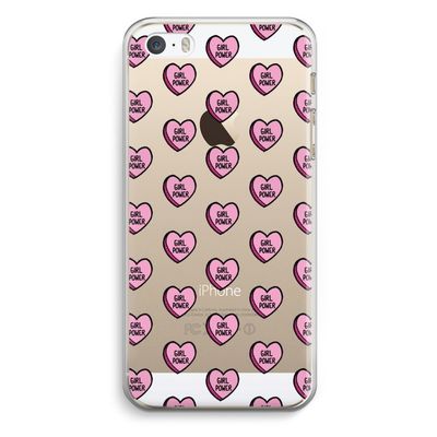 GIRL POWER: iPhone 5 / 5S / SE Transparant Hoesje