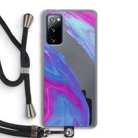 Zweverige regenboog: Samsung Galaxy S20 FE / S20 FE 5G Transparant Hoesje met koord