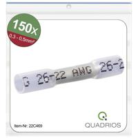 Quadrios 22C469 Stootverbinder Met krimpkous 0.3 mm² 0.5 mm² Volledig geïsoleerd Wit 1 set(s) - thumbnail