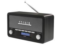 Denver DAB Radio - Retro Radio - Bluetooth - DAB+/ FM - Dimbaar - Batterijen - Netstroom - DAB18DG