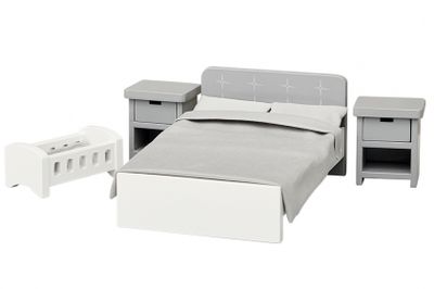 byAstrup houten poppenhuis slaapkamer 5 delig byAstrup houten poppenhuis slaapkamer 5 delig