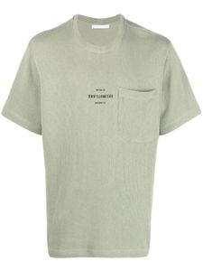 Helmut Lang t-shirt en maille à logo imprimé - Vert