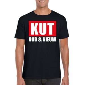 Foute oud en nieuw t-shirt kut oud en nieuw zwart voor heren