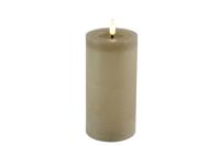 Stompkaars rustiek 7,5CM LED ro Lyon L beige