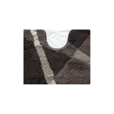 Wicotex toiletmat 50x60cm grijs gestreept