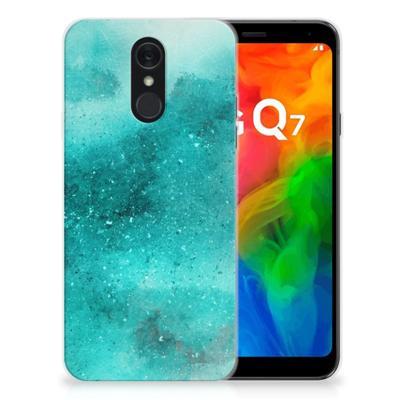 Smartphone hoesje LG Q7 Painting Blue Smartphone hoesje LG Q7 Painting Blue