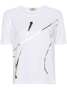 Herno t-shirt en coton à logo imprimé - Blanc